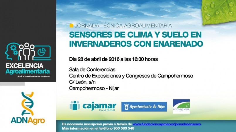 Sensores de clima y suelo en invernaderos con enarenado