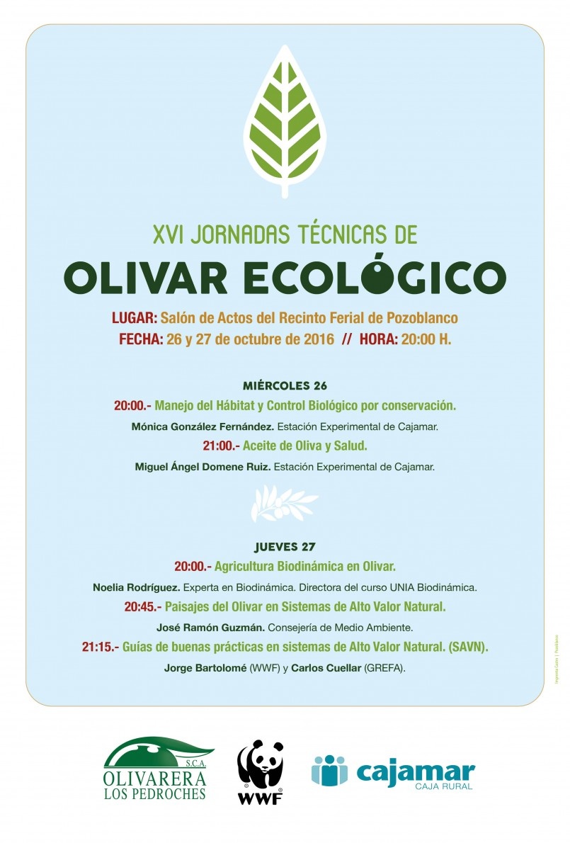 XVI jornadas técnicas de olivar ecológico