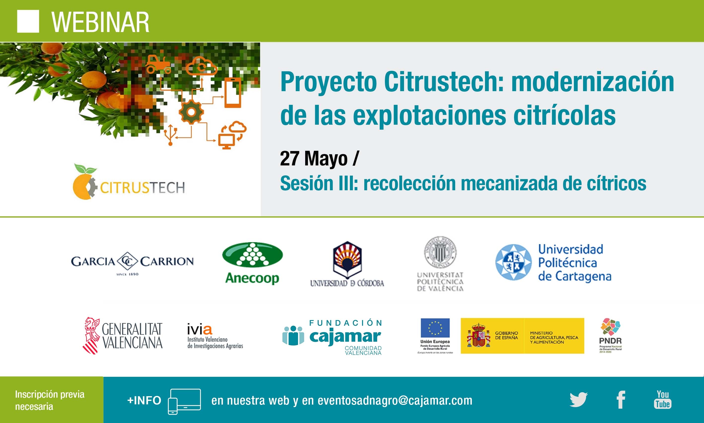 Proyecto Citrustech: recolección mecanizada de cítricos