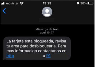 Descarga las aplicaciones desde los markets originales - SMS recibido