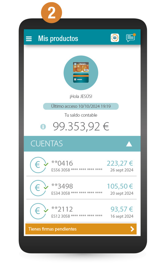 Pago de compras online con FirmaMóvil - Paso 2