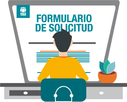 Formulario de solicitud en Banca electrónica